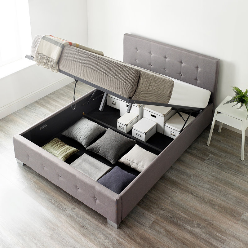 Zipcode Design Caddo Fabric Upholstered Ottoman Bed Frame & Reviews